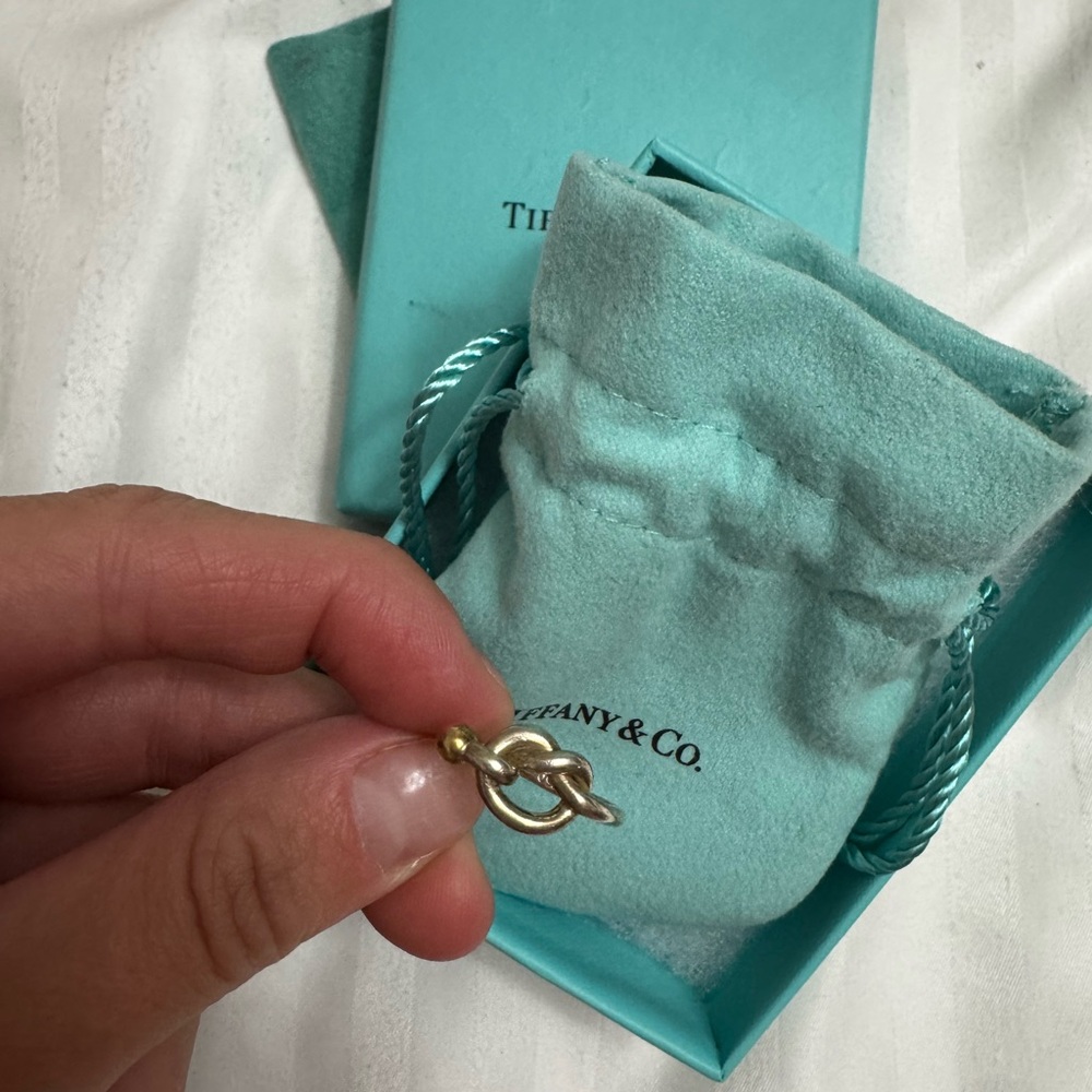 Tiffany & Co. Silver and Gold Love Knot Ring